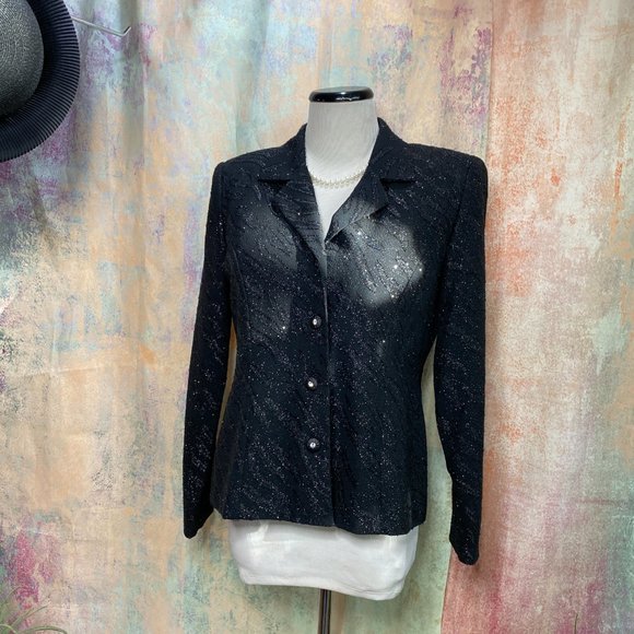 📌R&M Richards  Timeless Sparkle Fancy Formal Party Blazer - Picture 1 of 13